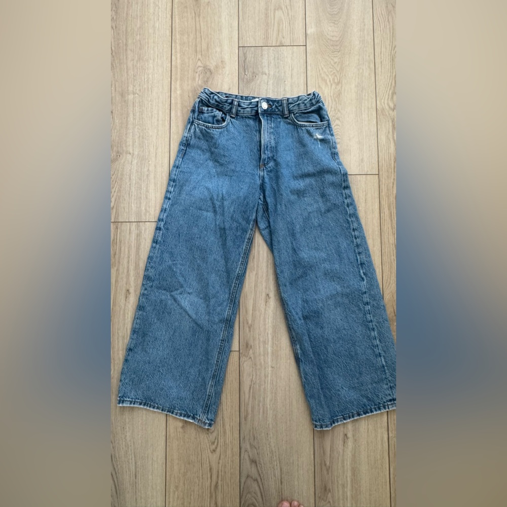 Mango Relaxed Fit Blue Jeans for girls